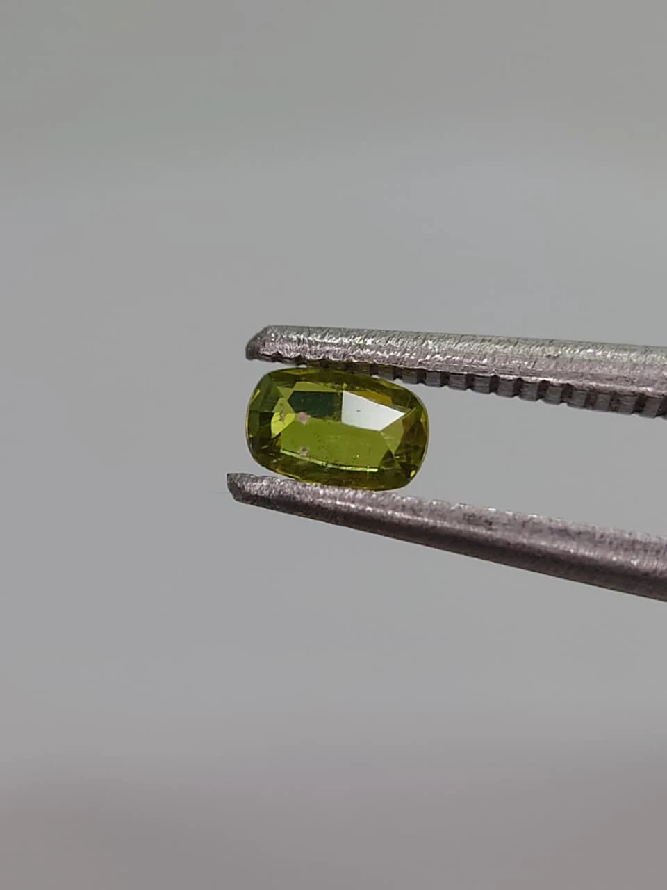 0.2ct Cushion Faceted Natural Demantoid Garnet from Madagascar — view 3